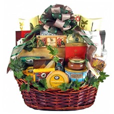 Premium Fathers Day Gift Basket | Meat, Cheese, Nuts, Smoked Salmon, Dried Fruit, Cookies and More